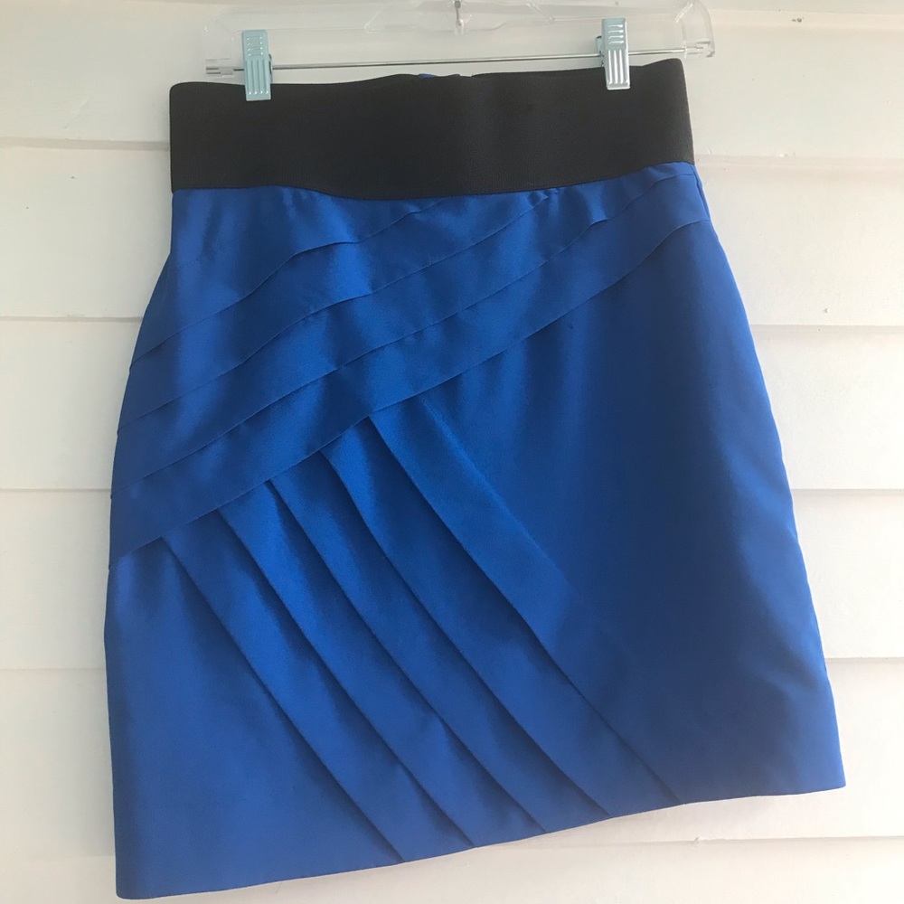 Gianni bini royal blue mini skirt